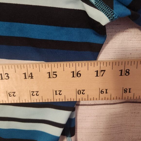 Lands End Small striped long sleeve activewear casual fall spring top - Picture 5 of 8